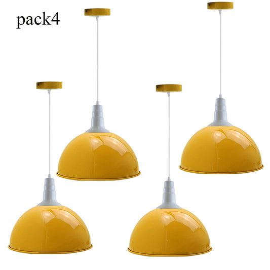 4 Pack Modern Vintage Industrial Retro Loft Metal Ceiling Lamp Shade